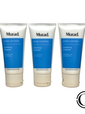 LOT OF 3 Murad Blemish Control Clarifying Cleanser 2 oz 02/26
